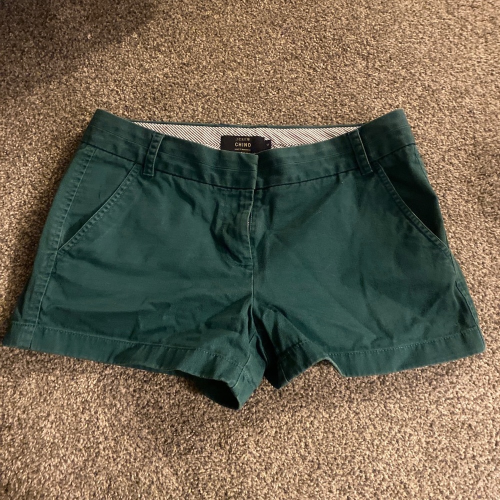 J. Crew Women’s Green Chino Shorts Size 6
